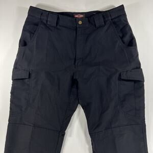 Tru-Spec Pants Mens 38x32 Black Cargo Flat Front Tactical Hiking Outdoors